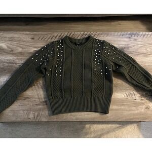 Women's Forever 21 NWT Knit Rhinestone Holiday Sweater Small